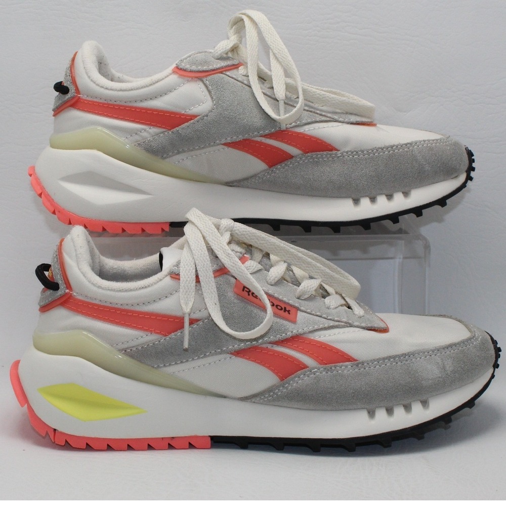 Reebok Legacy AZ Womens Sneakers Chalk Neon Cherry Suede GZ1416 Size 7